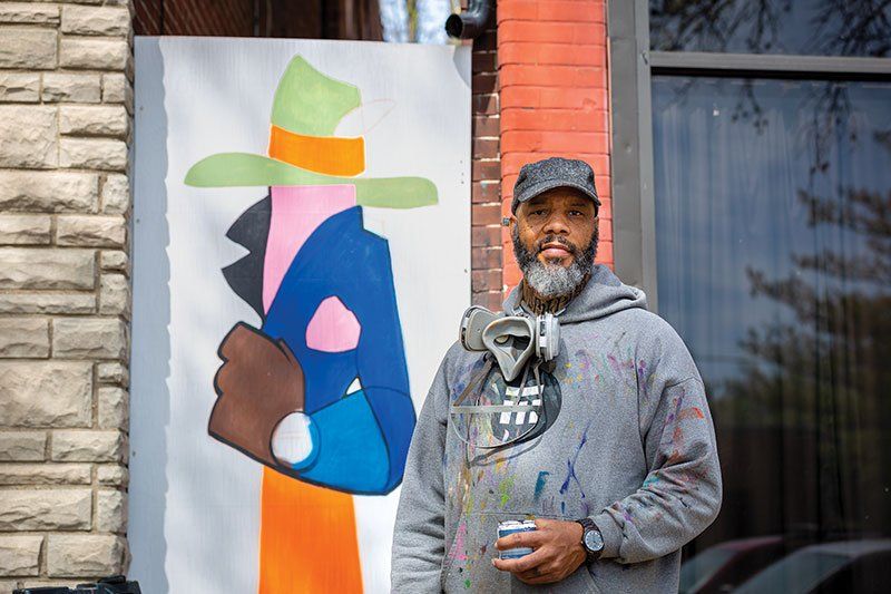 Why St. Louis artist Cbabi Bayoc keeps painting hands