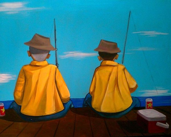 Painting 72/365..."One More Fishing Trip"